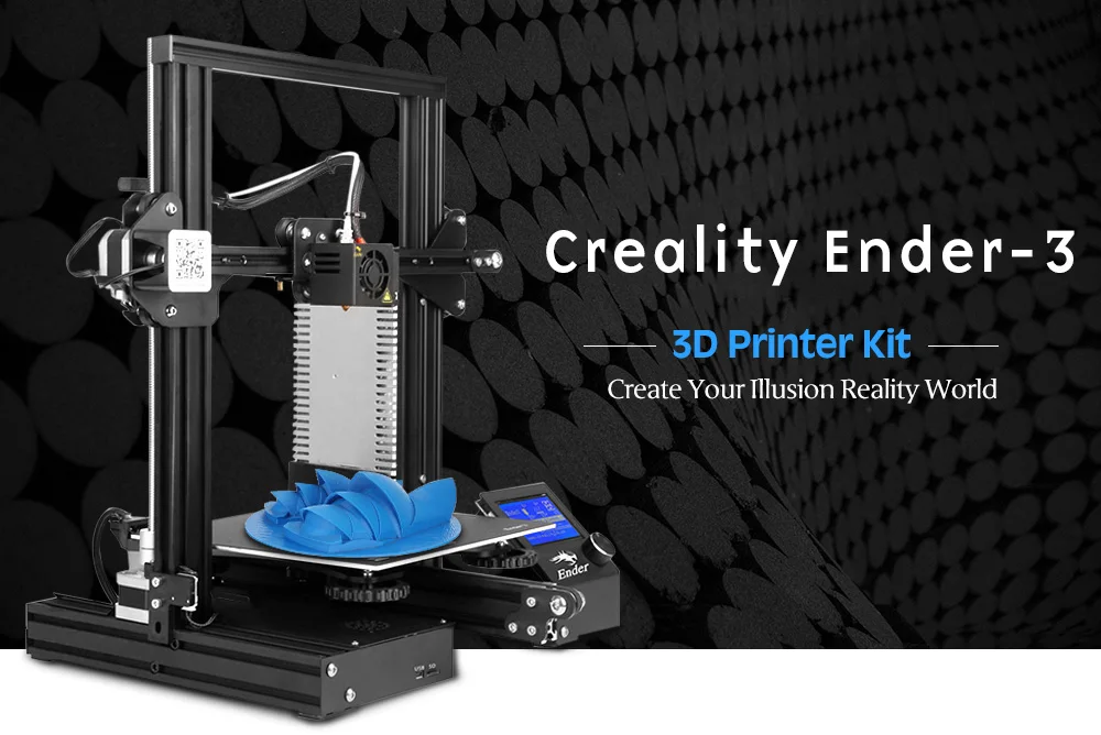 Creality 3D Ender-3X 3d принтер Ender-3 обновленная версия с закаленным стеклом+ 5 шт 0,4 мм сопло 3X DIY 3d Принтер Комплект