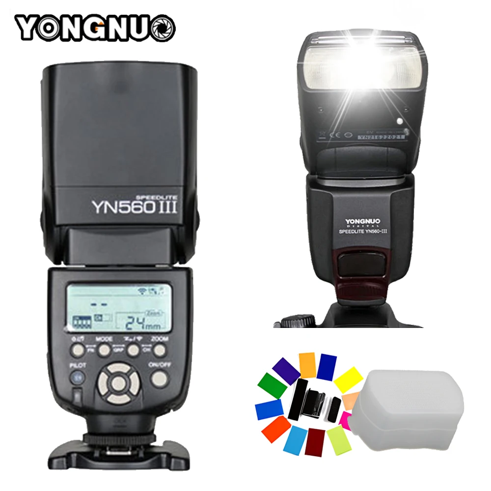 

Yongnuo YN560III Universal Flash Speedlite YN-560III YN560 III Wireless Flashlight for Canon Nikon Pentax Olympus Sony Cameras