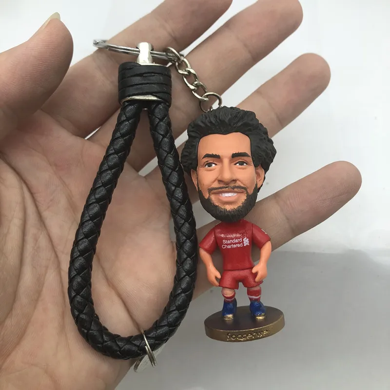 

Soccerwe Soccer Star LIV Club 11 Mohamed Salah Doll With Strap Keychain Pendants Red Kit 2019 Season
