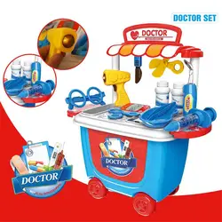 Детские миниатюрный Кухня Пособия по кулинарии мороженое барбекю доктор набор моделирования резки фруктов игрушки для детей девочка