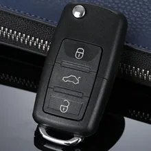 Replacement 3 Buttons Replacement Flip Fob Car Remote Folding Key Shell Case fit for Volks wagen Golf Beetle Car-covers Key Case volks game