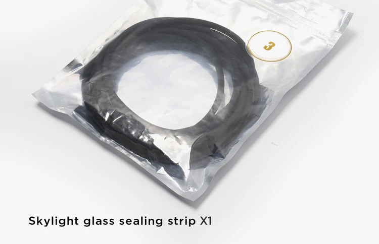 LUCKEASY Car wind Noise Reduction Kit Quiet Seal Kit Tesla Model 3- Skylight glass sealing strip