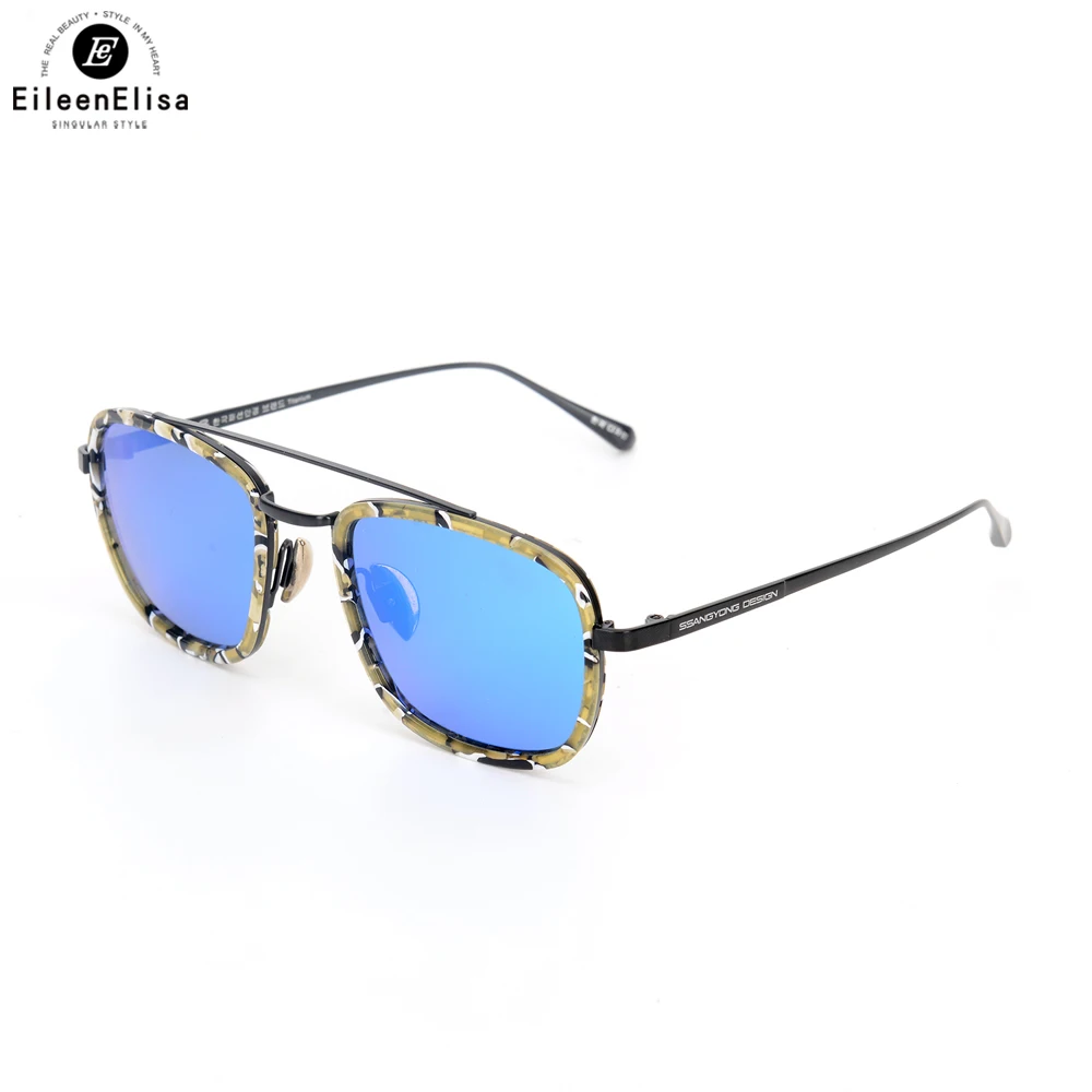 EE Fashion Polarized Sunglasses Women Metal Sunglasses Men Reflective Women Sunglasses Mirror Lenses font b Gafas
