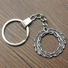 Peace Olive Keyring Peace Olive Keychain 34mm Antique Silver Peace Olive Key Chain Souvenir Gifts For Men peace