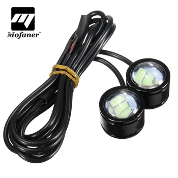 

2PCS 12V Motorcycle LED Mirror Rear View Warming Flash Decorative Strobe Light Lamp