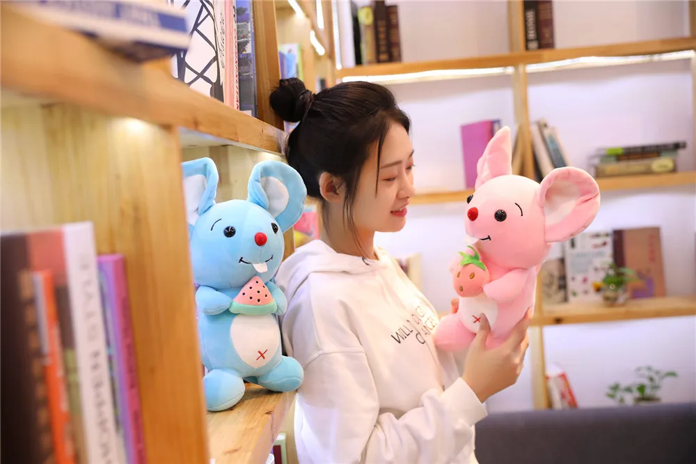 1 шт 25/35 см Kawaii Плюшевые аниме игрушки куклы для детей милые фрукты Мышь мягкие игрушки мягкие Животные кукла Для детей подарок