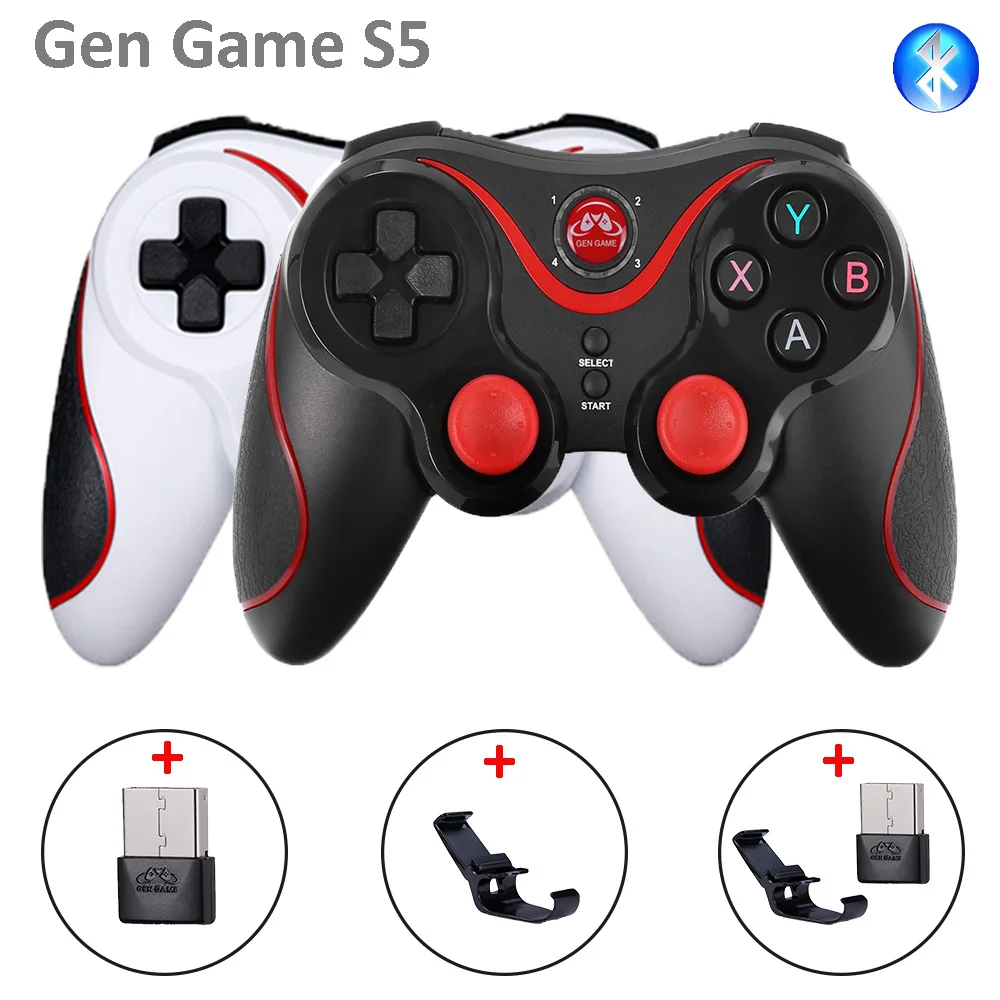 

GenGame S5 Smart Phone Game Controller Wireless Joystick Bluetooth 3.0 Android Gamepad Gaming Remote Control for phone PC Tablet