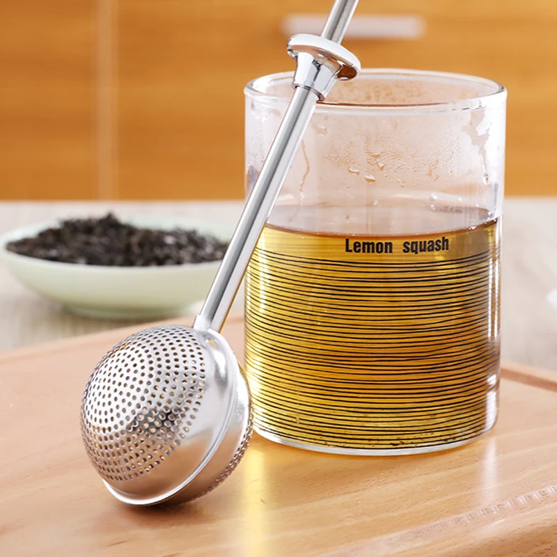 

1Pc Ball Shape Tea Infuser Stainless Steel Tea Strainer Reusable Loose Leaf Tea Bag Filter Mesh Infuser Brewing Tea Aceessories