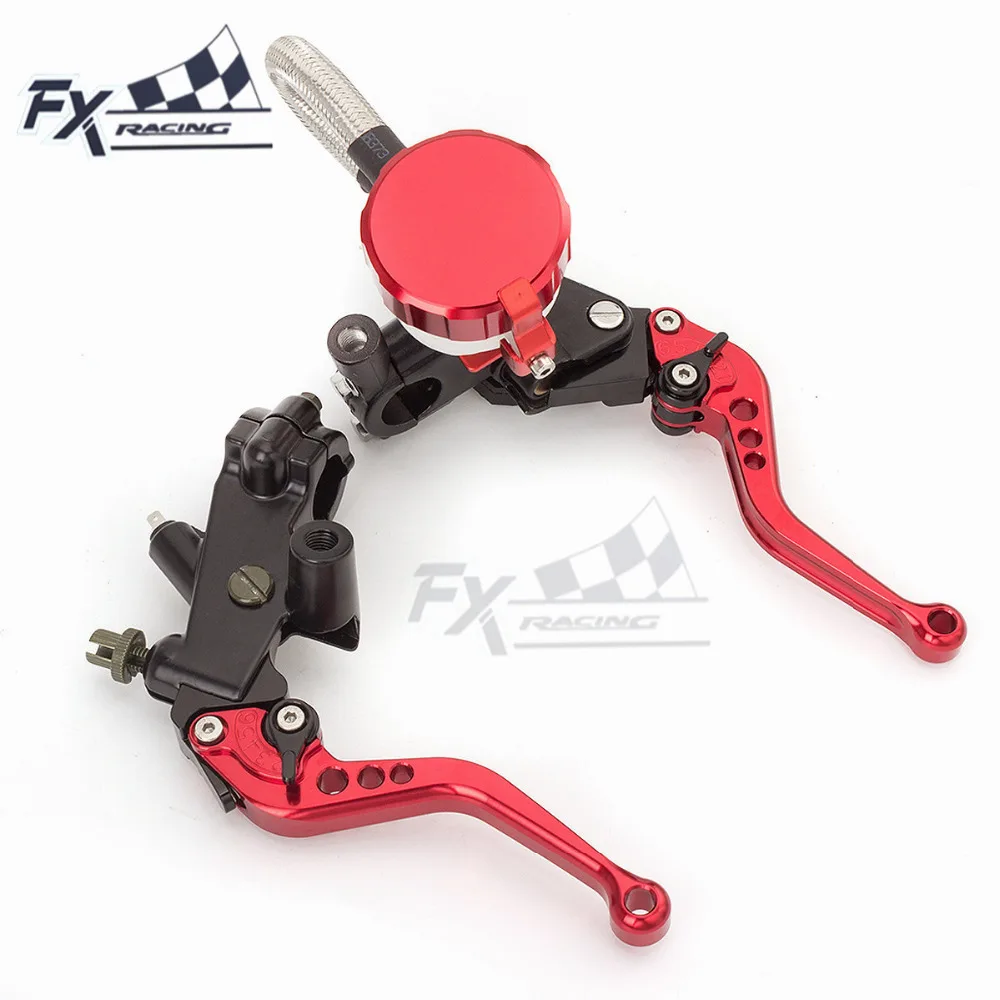Motorcycle,Brake,Billet,Master,Cylinder,/&,Clutch,Lever,17mm,suzuki,honda,silver
