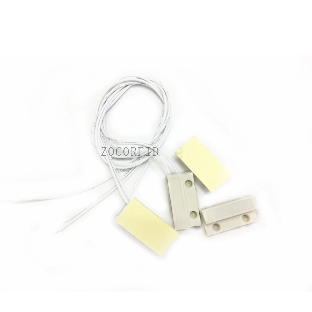 Goede Gratis verzending 10 stks MC 38A normaal open GEEN Wired Deur Raam Magnetische Sensor Switch Alarmsysteem voor gsm pstn alarm