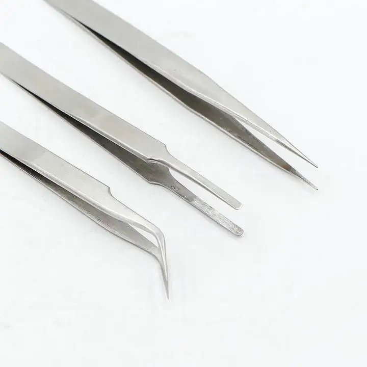 3pcs/set Thicken Stainless Steel medical Tweezers for Laboratory/repair ...