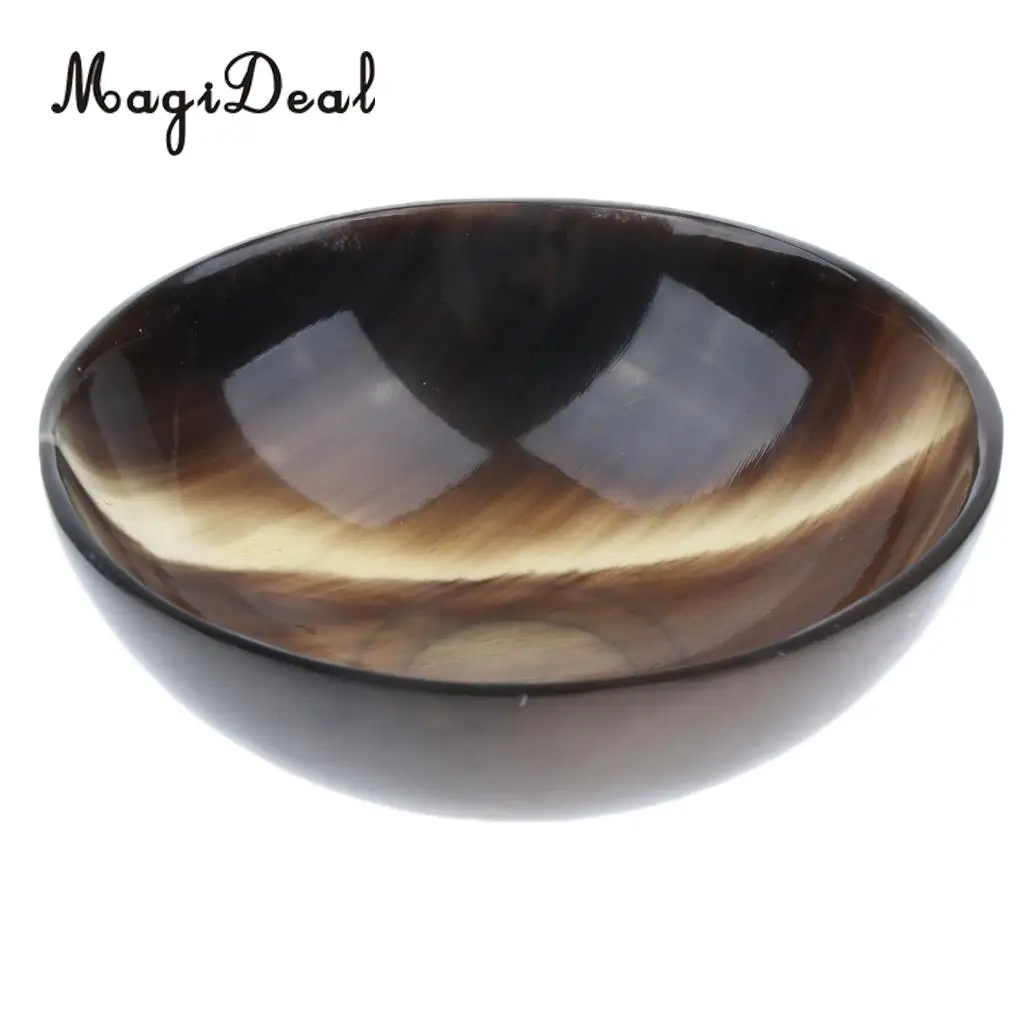 Chinese Natural Composite Palm Lathering Handcrafted Shave Bowl Random Color Suitable for Lathering Creams and Soaps