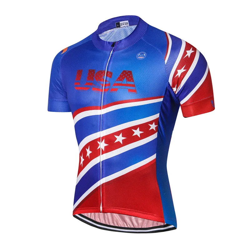 Lo.gas USA Cycling Jersey Men Long Sleeve Bike Biking Shirts American Flag :  USA Cycling Jersey Men Short Sleeve Bike Biking