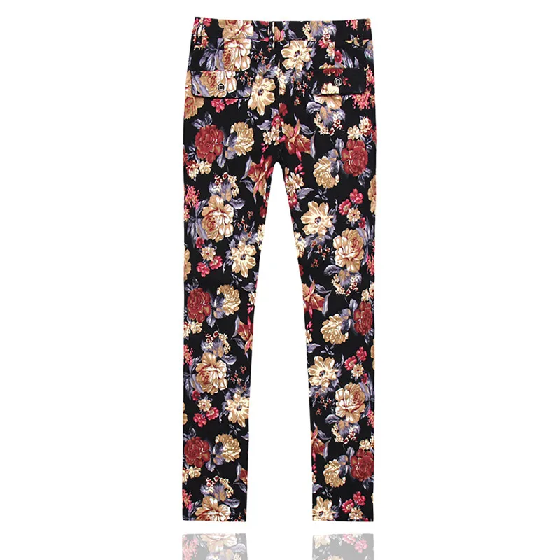 YUNCLOS New Men Suit 2 Pieces Floral Latest Coat Pant Designs Holiday Party Dress Stage Perform Suits Best Men's Blazer 6XL