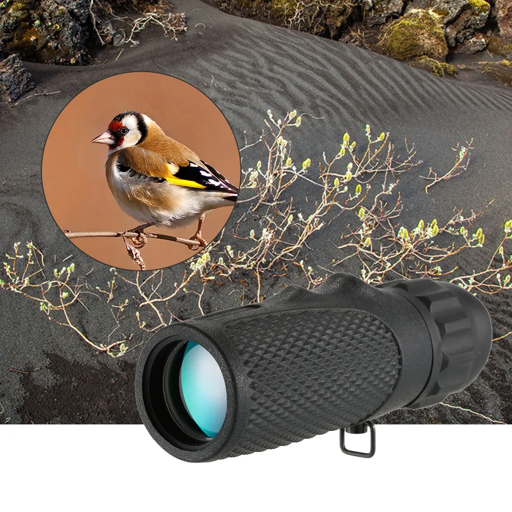 

Compact Pocket Monocular Telescope Birdwatching Eyepiece Mini Portable Handheld 10x25 No Night Vision High Definition Scope