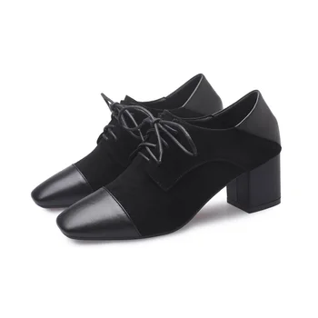

Spring autumn pumps women's shoes high quality material comfortable inner square head 6CM thick high heel fashion shoes