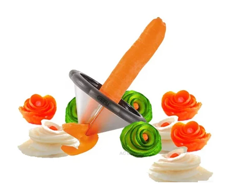 1PC Garnishing Tool Carrot Cucumber Julienne Curler Decorating Maker