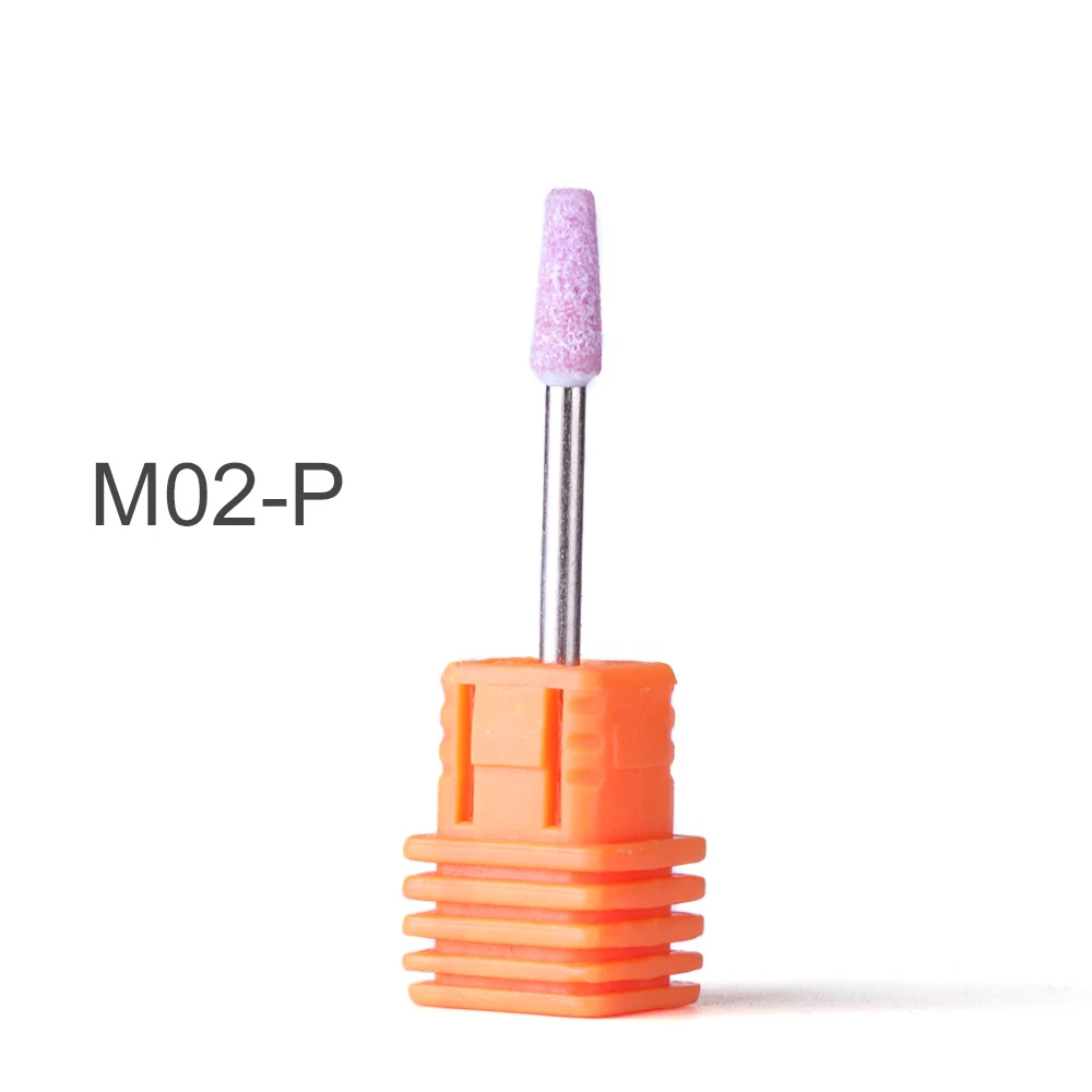1 шт. силиконовый керамический сверло для ногтей Фреза шлифовальный лак для ногтей Электрический Роторный инструмент для педикюра гель для удаления JI065-1 - Цвет: M02-P