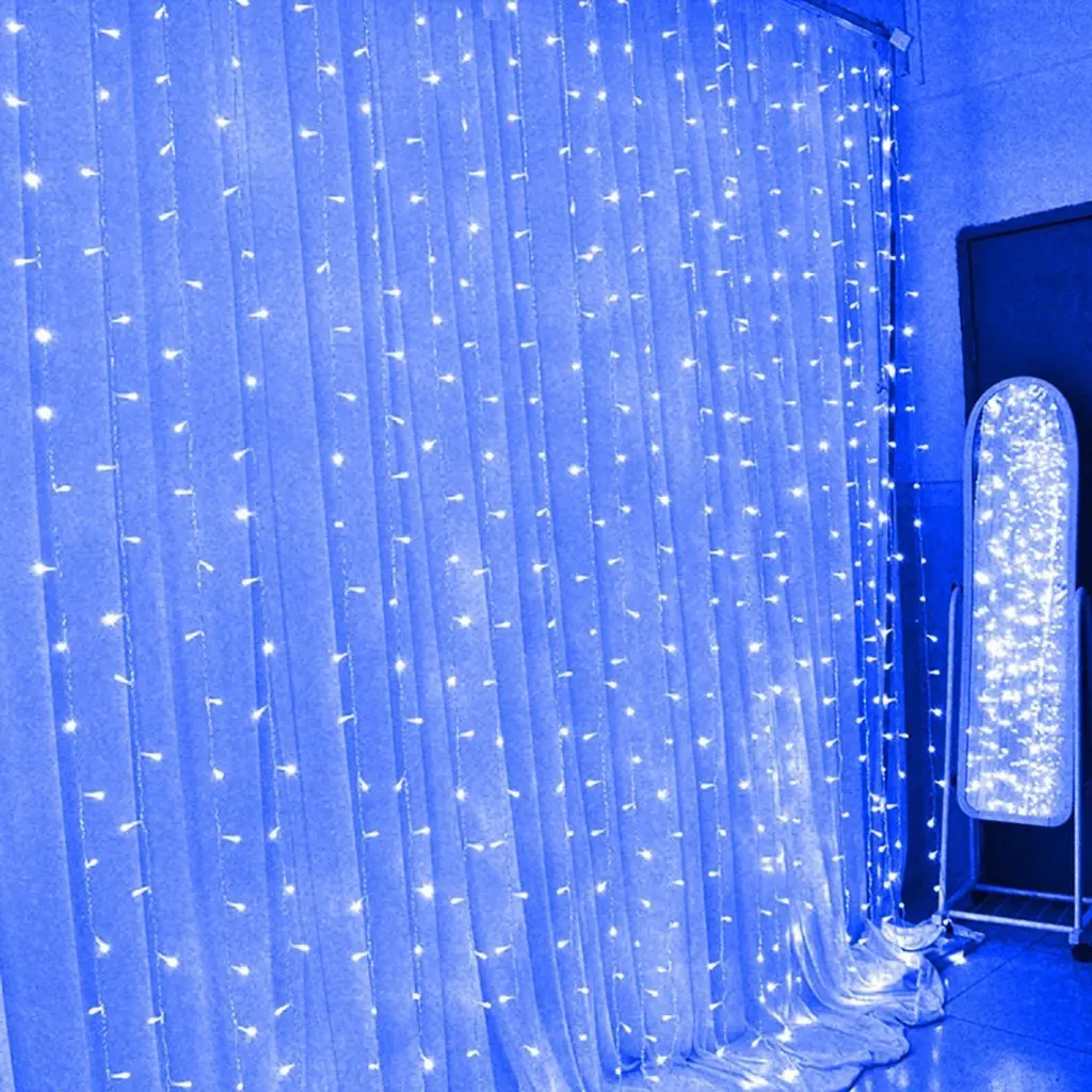 

3M*3M LED Window Lights Outdoor Curtain String Fairy lamp Christmas XMAS Party Home Festival Background/Wall Decoration Lighting
