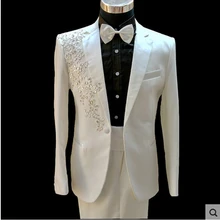 Мужчины певица Lager Размер Новая мужская платье с блестками костюмы этап певица Slim костюмы мужчин хор одежда/ s-2XL