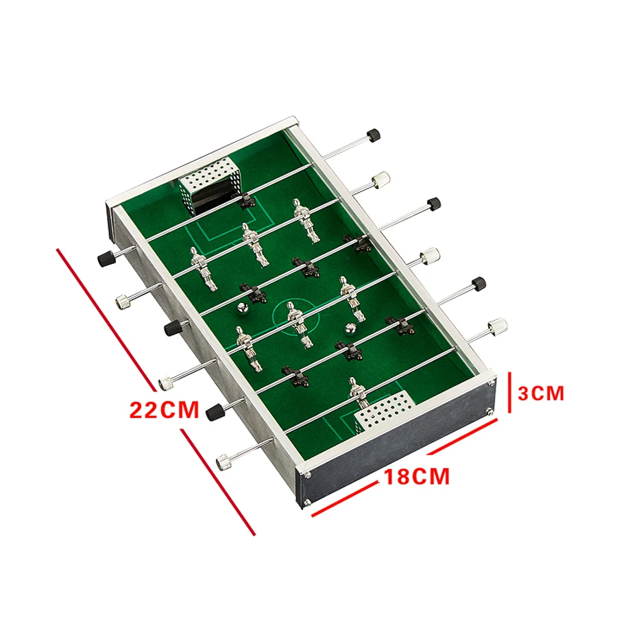 Алюминий сплав мини настольный футбол футбольные столы детская игрушка Металл Foosball детский подарок разноцветные Foosball настольная игра