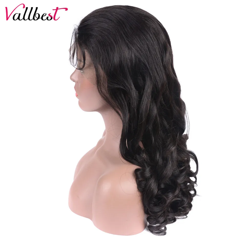 Vallbest бразильский свободная волна парик натуральные волосы 150% плотность синтетические волосы на кружеве натуральные волосы Искусственные