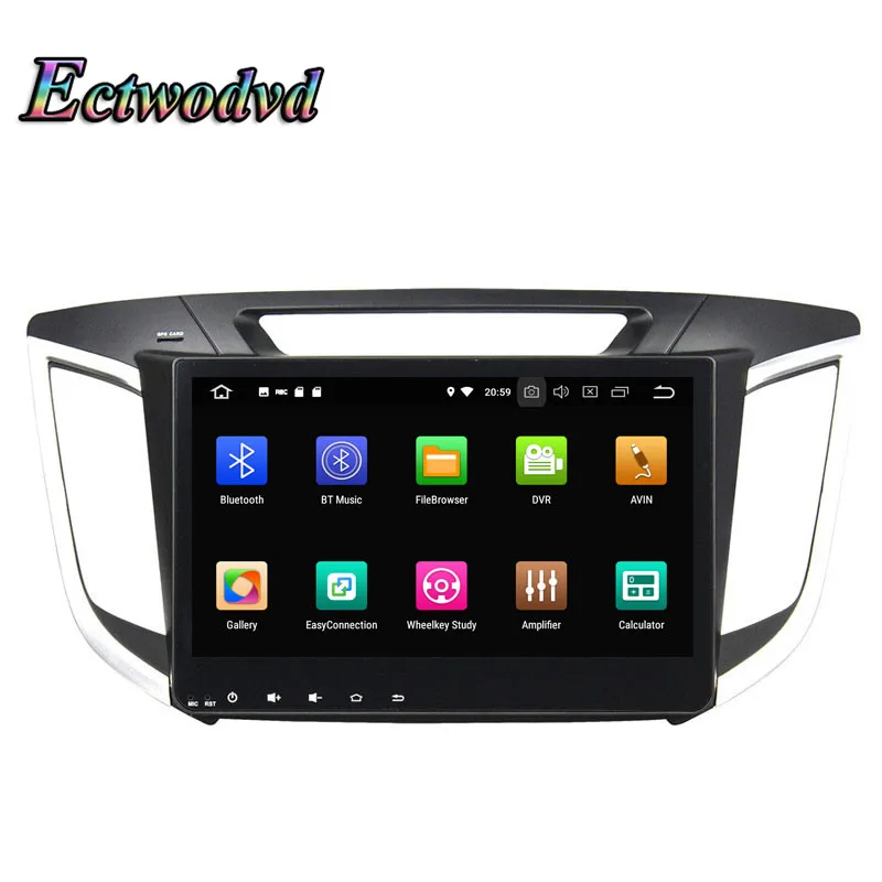 Sale Ectwodvd Octa Core 4G RAM 64G ROM Android 9.0 Car Multimedia DVD Player GPS HeadUnit for Hyundai IX25 2014-2015 1