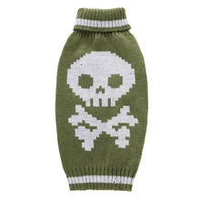 Зимний большой маленький собачий наряд для Хэллоуина Одежда свитер товары для щенков свитеры для домашних животных одежда с черепом куртка для питомца XXS-XXL