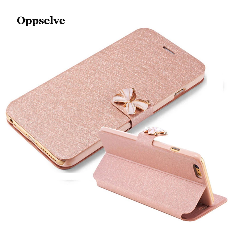 Oppselve кожаный флип-чехол для телефона iPhone 8 7 6 6s Plus чехол-кошелек со стразами и