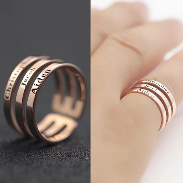 Say It On A Ring® | Personalized Stacking Rings with Names