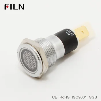 

FILN FL1M-14FJ-1 12V 24V 110V 220v red blue green white led Metal Indicator 14mm pilot Signal light lamp