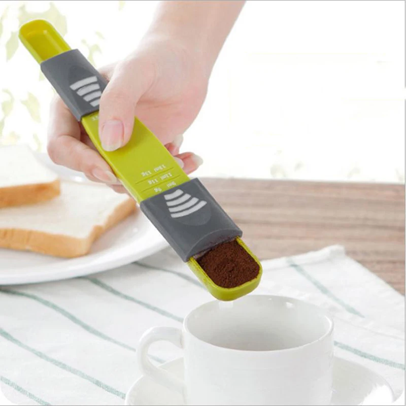

MICCK New Adjustable Coffee Spoon Barista Tools For Kitchen Flour Coffee Measuring Scoop Teaspoon Espresso Cafe Tamper