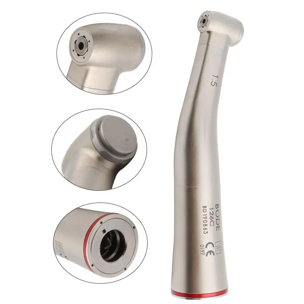 

Dental 1:5 Contra Angle Handpiece Dental Air Turbine Push Botton 126C Increasing Inner Spray