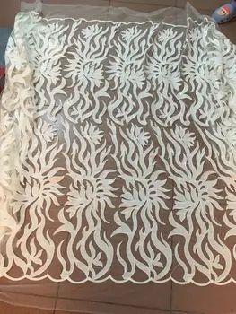 

african cord lace DiuDiu-012 with sequins Embroidery french net lace fabric