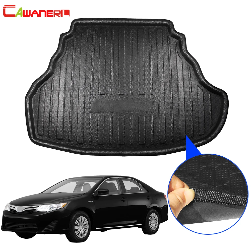 

Cawanerl Car Rear Trunk Mat Floor Boot Tray Liner Rear Carpet Cargo Mud Luggage Kick Pad For Toyota Camry XV50 Sedan 2012-2017