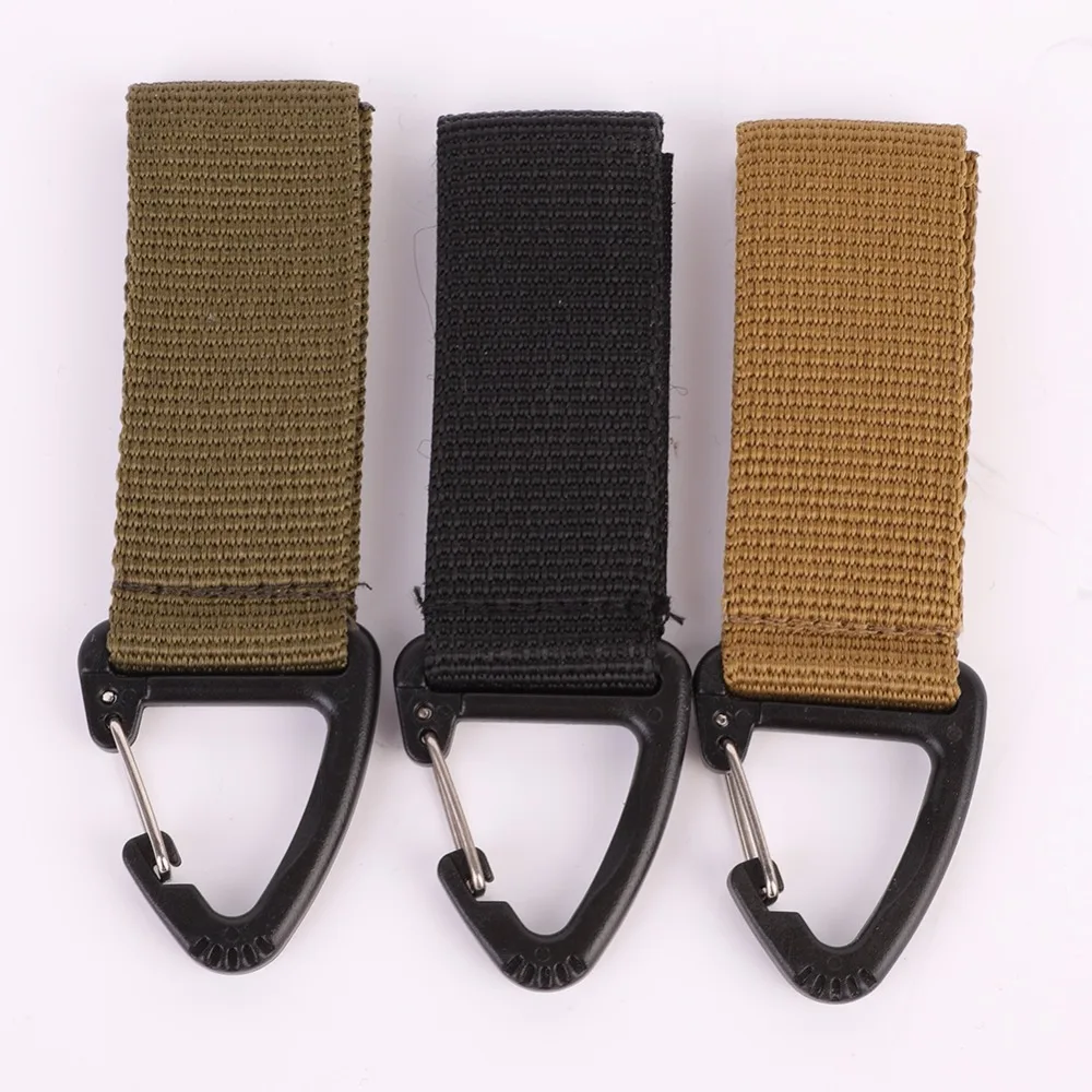 

EDC Military Nylon Clips Keychain Clasp Climbing Camping Quickdraws Hunting Key Carabiners Clips Outdoor Sportswear