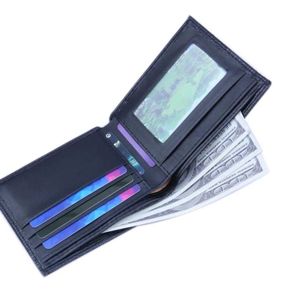 Aelicy мужские кошельки из искусственной кожи модные тонкие двойные бумажники для мужчин ID Card Holder портмоне клатч деловой кошелек для мужчин карман для монет