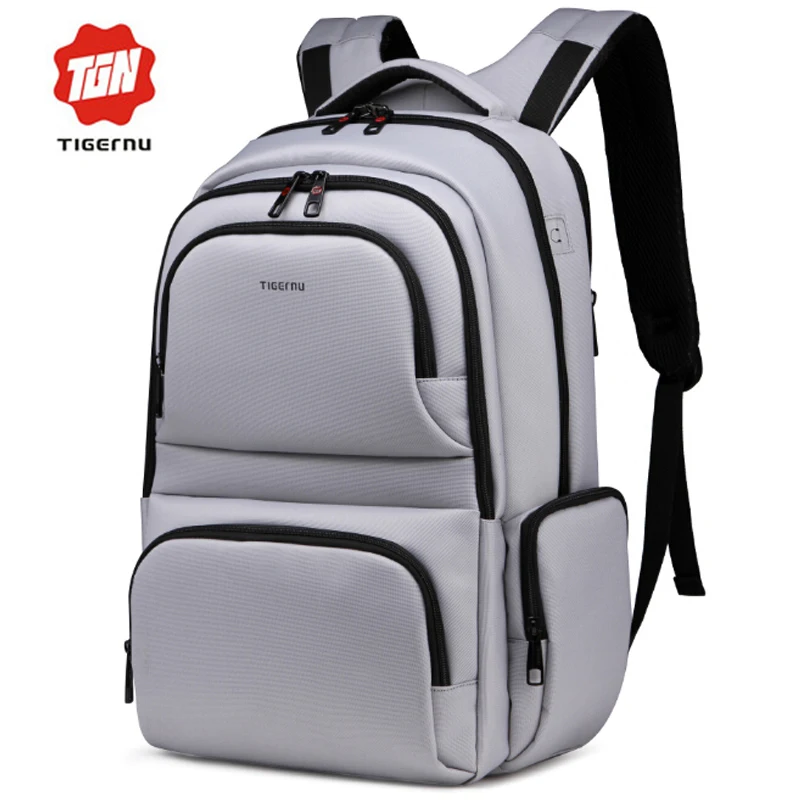  2017 New Tigernu Brand Waterproof Nylon Men's Backpacks Unisex Women Backpack Bag for 15.6 Laptop Notebook Bag Mochila Feminina 