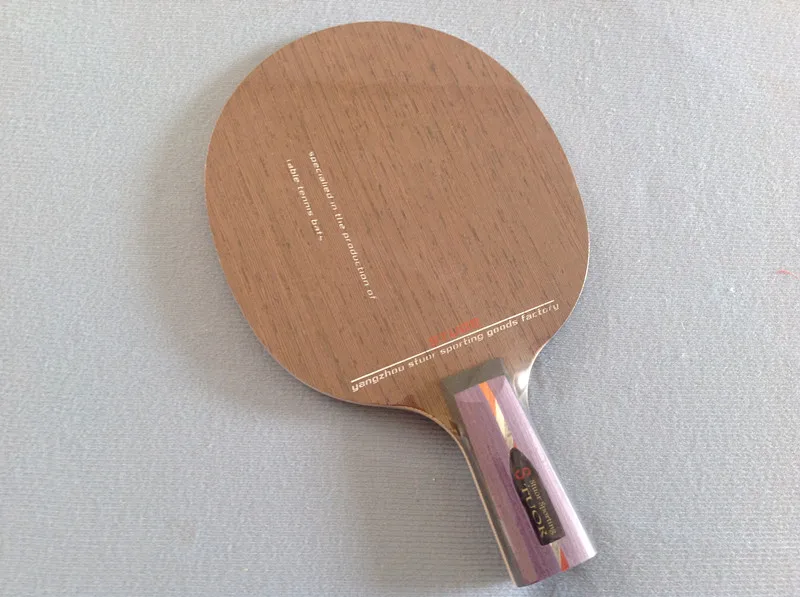 Stuor حقيقية تنس الطاولة مضرب الطابق خمس طبقات من المواد الخشبية الخشب الخالص حلقة يفطر إلى الراتينجية