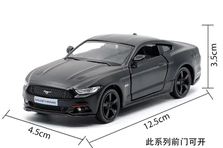 1 шт. 1:36 12,5 см деликатес прохладный черный Ford Mustang 2015 Автомобиль отступить сплав модель автомобиля украшение дома boy игрушка в подарок