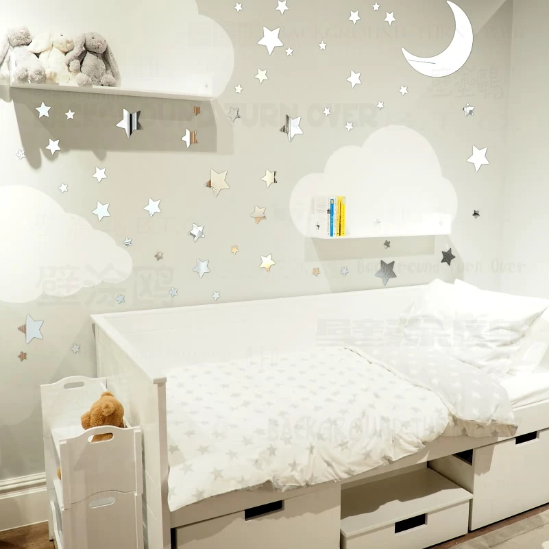 65 шт. зеркальные настенные наклейки R064|sticker for kids room|wall stickers kidsmirror wall |