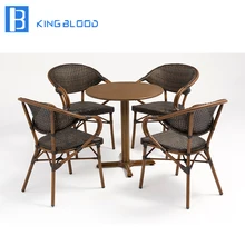 Цена по прейскуранту завода PE обеденный стол из ротанга и стулья из ротанга для садовой мебели