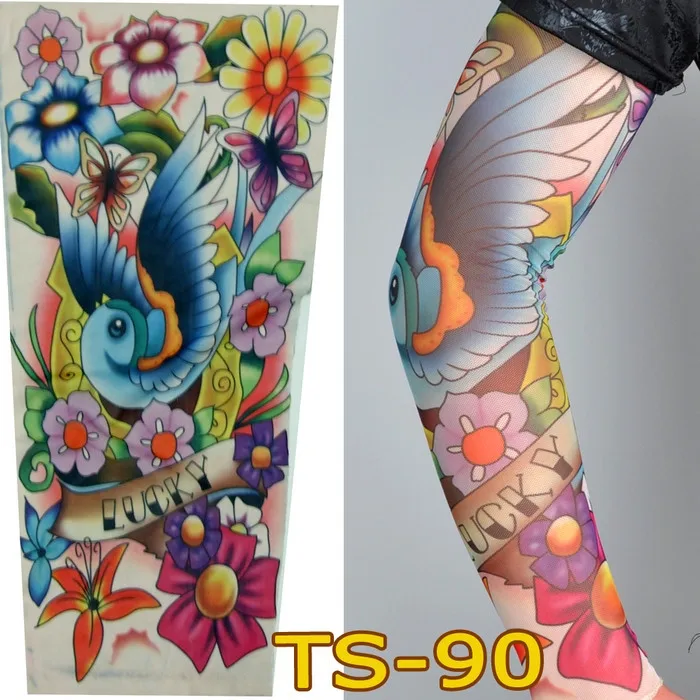 Горячая новинка 10 шт смешанный нейлон имитация тату на руку чулки для мужчин и женщин на руку ноги дешевле