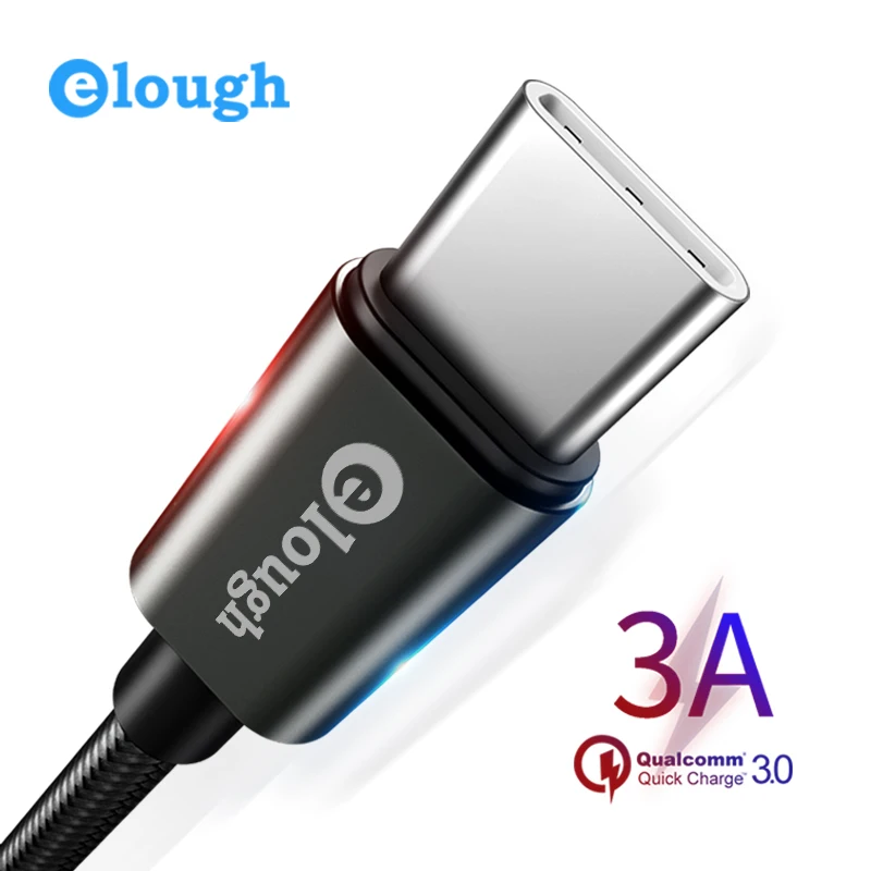 Elough usb نوع c كابل ل samsung s9 s8 ملاحظة 9 8 huawei xiaomi نوع-c الهاتف المحمول شاحن بيانات كابل يو إس بي سريع الشحن سلك Elough usb نوع c كابل ل samsung s9 s8 ملاحظة 9 8 huawei xiaomi نوع-c الهاتف المحمول شاحن بيانات كابل يو إس بي سريع الشحن سلك