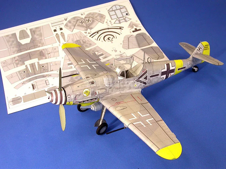 1:32 Германия Bf-109 G6/G14 Bomber картонная модель самолета 3D Бумага Ремесло космическая библиотека бумажный ремесленный дом для детей бумажные игрушки