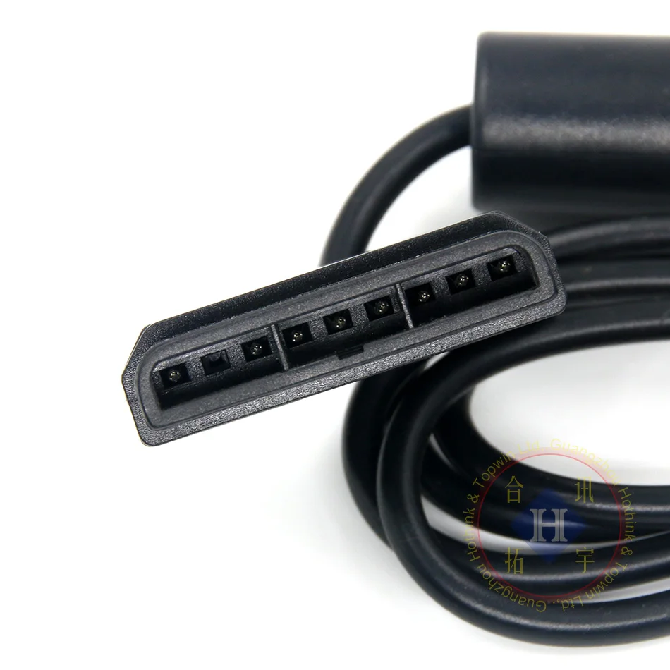 Черный проводной контроллер HOTHINK 1 8 M Double Shock удаленный джойстик геймпад для PlayStation