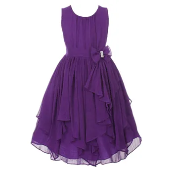 

Baby girls style party dress Irregular Chiffon kids girls dresses Flounce design Princess Birthday evening dress kids clothes