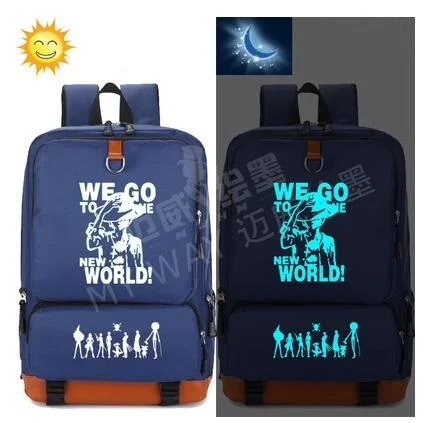 

Anime one piece backpacks for teenage unisex large capacity backpack Anime unisex luminous Backpack a bag