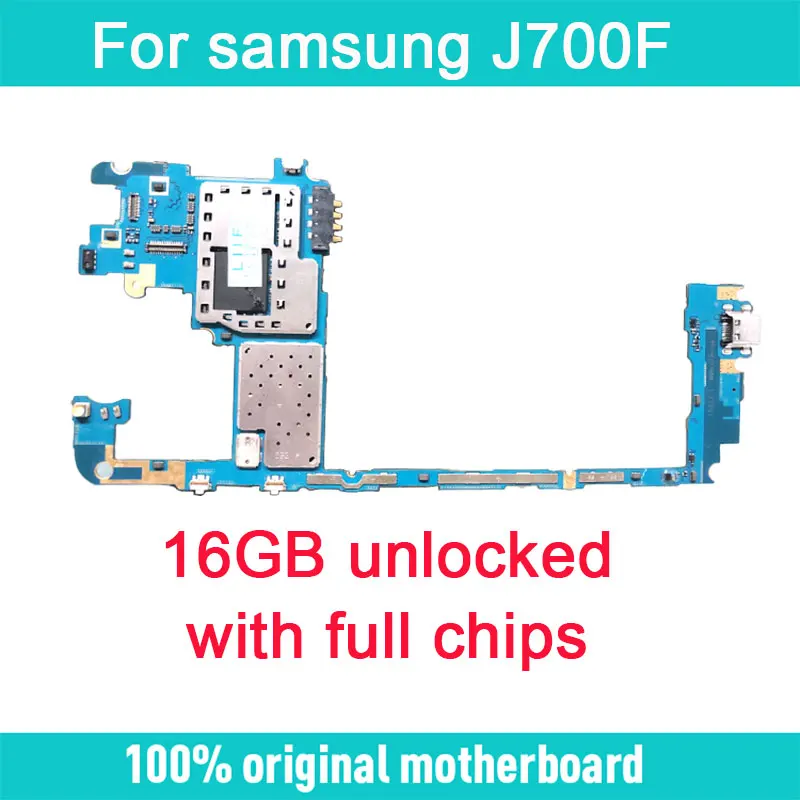 

16GB Motherboard Forsamsung Galaxy J7 J700F 100% Unlocked Original With Chips Logic Mainboard Android OS System For Replacement