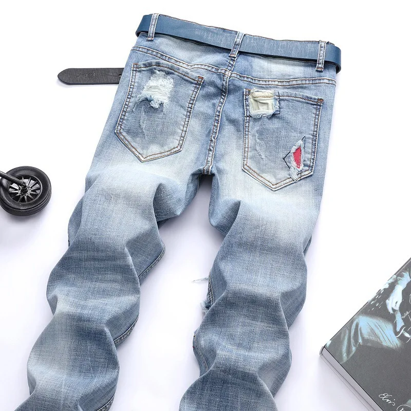 calça jeans masculina tripé